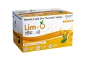 Lim-O Vitamin C(500mg) & Zinc, Chewable Tablets for Immunity Skin – Vegan Formula For Men Women, Orange Flavour (60 Tablets)