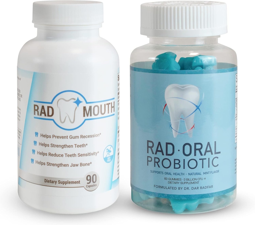 치아와 치아 감도에 대한 Rad 입과 Gums에 대한 Rad Oral Probiotics - Lactobacillus Reuteri와 Multivitamin을 가진 치과 Probiotics, Teeth 및 Jaw Bone