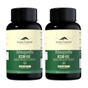 Rasayanam Ashwagandha KSM-66® | Clinically Proven 600mg Dosage | 5.1% Withanolides for Max Results | 100% Pure Root Extract | Stress Relief, Energy & Recovery Support | World’s Strongest Ashwagandha | Pack of 2 ( 60 Capsules each )