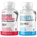 Nature's Fusions Dihydroberberine 200mg (60 Capsules) - GlyNAC-ET (60 Capsules) Bundle
