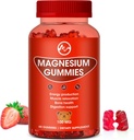 Magnesio Gummies 100mg indar handia - Fruta-laboreak Gummy Hartza, Mineral Osasungarriek Muscle, Energia eta Digestioa sustatzen dituzte