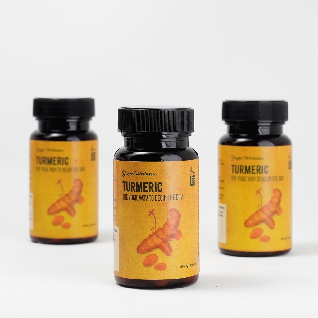 Isha Life Turmeric Powder In Vegeterian Capsules | Pack of 3 (60 Capsules Each) | Yogic Superfood | For Daily Detox