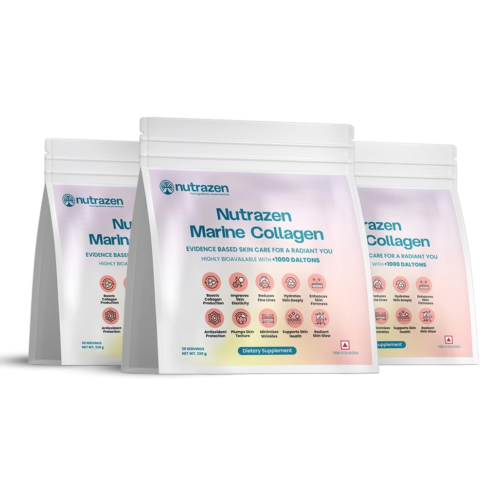 Marine Collagen Supplement - Pack of 3, 90 Sachets
