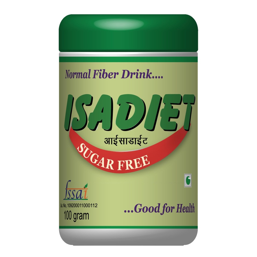 Isadiet Sugar Free Powder for Constipation Relief & Gut Health (90 g)