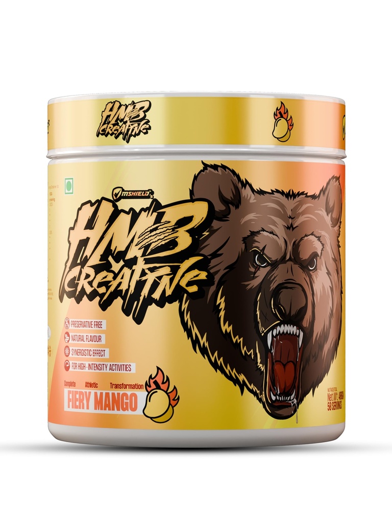 HMB Creatine Monohydrate Muscle Support (Fiery Mango, 400g)