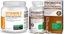 Bronson Probiotic 50 Billion CFU + Prebiotic with Apple Polyphenols & Pineapple Fruit Extract Vitamin C Powder Pure Ascorbic Acid Soluble Fine Non GMO Crystals