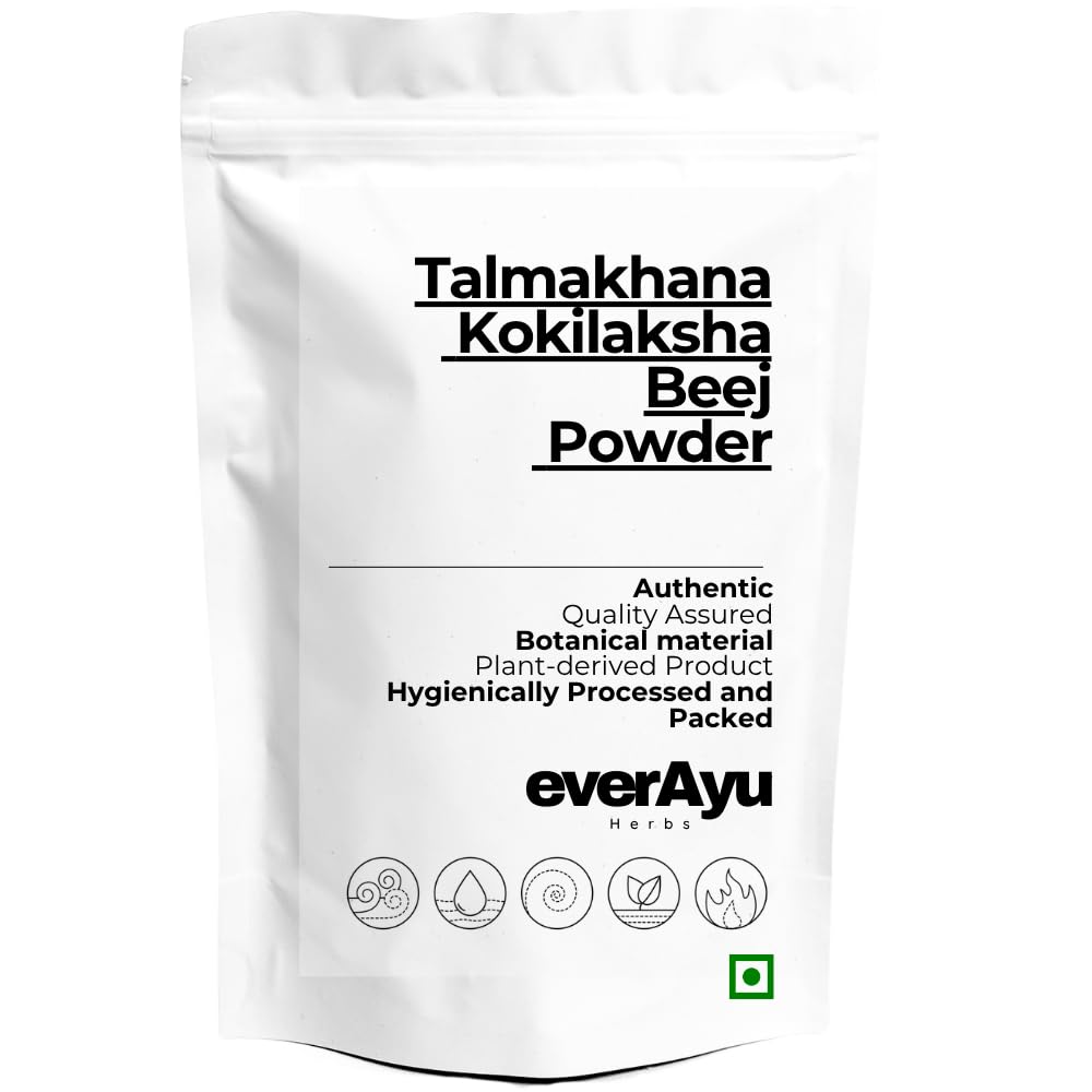 Talmakhana Powder 100gm | Taal Makhana Powder | Kokilaksha Beej Powder | Asteracantha Longifolia | Ayurvedic Herbal for Urinary & Kidney Health | 100gm
