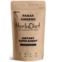 Herbadiet Korean Panax Red Ginseng Extract Powder|50 Gram|Extra Potent 80% Ginsenosides|Supports Energy,Endurance&Vitality