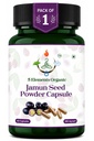 Jamun Seed Capsules 500mg | 60 Veg Capsules | Blood Sugar & Metabolic Balance Support | Plant-Based | Gluten Free & Non-GMO
