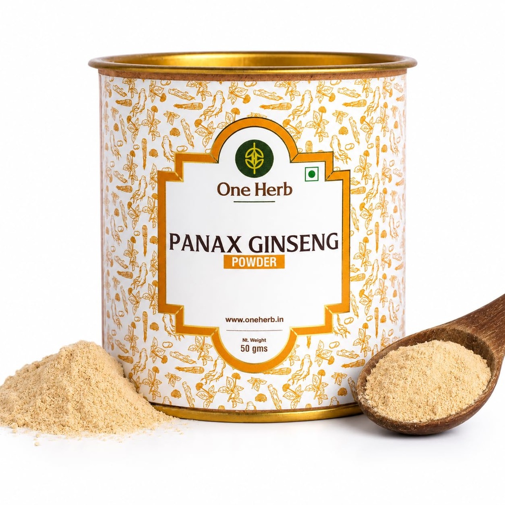 One Herb - Panax Ginseng Root Powder 50g, Red Korean, Caffeine Free