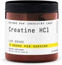 BEYOND RAW Creatine HCl Powder, Science Backed, Lab Class, Creatine for Women & Men, Svalová síla, Výroba energie, Atletická výkonnost, Kognitivní podpora, Buněčná hydratace, 60 Služeb