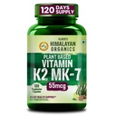 Vlado's Himalayan Organics Vitamin K2, MK -7 55Mcg Supplement I Plant-Based K2 I Supports Stronger Bone & Heart Health I vitamin k2 mk7 for Men & Women - 120 Veg Capsules