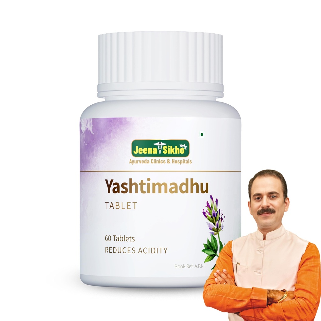 Jeena Sikho Yashtimadhu Tablets | Natural Immunity & Stamina Boosting Supplement | Naturally Blended With Yashtimadhu Extracts | Overall Health Multivitamin, 60 Tablets