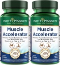 Zuiverheid Producten Muscle Accelerator 650 mg Gepatenteerde en klinisch geteste spierversneller Menging van ayurvedische kruidenextracten bevordert sterkte, endurance + spiergroei - 60 Veg Caps (2)