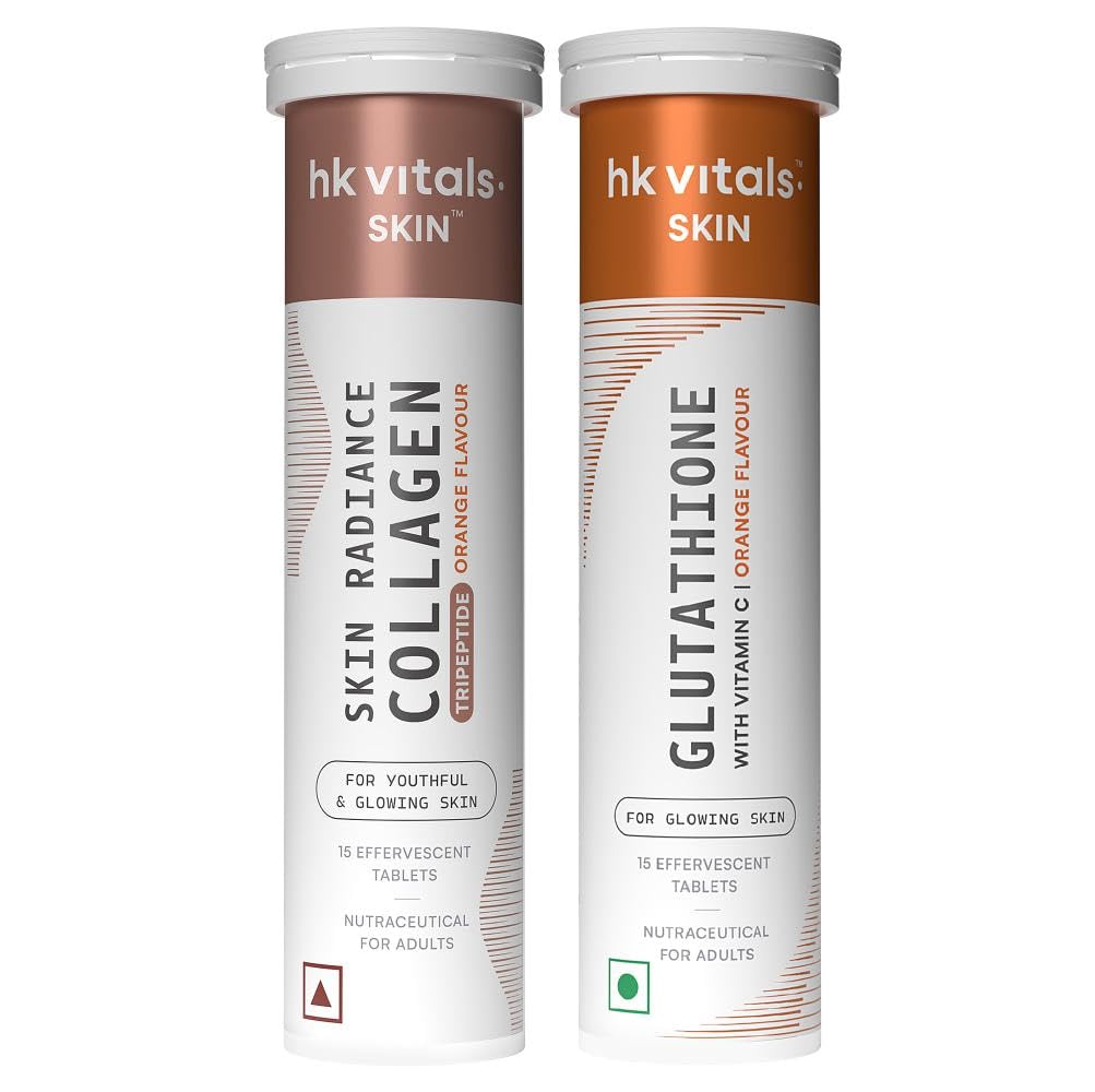 hk vitals Glutathione + Skin Radiance Collagen, 2 x 15 Effervescent Tablets