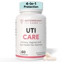 Autoimmunity Care UTI Care for Women | Probiotics Supplement with Cranberry Extract & D Mannose | Supports Urinary Tract, Vaginal pH, Gut & Immune Health | 60 Caps (60 doses)