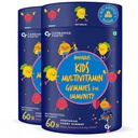 Carbamide Forte Multivitamin for Kids & Adults with Superfoods | Multivitamin Gummies for Kids Packed with 20 Nutrients | 60 Gummy Bear (Pack of 2)