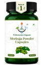 Moringa Capsules 500 mg, 60 Vegan Capsules, Moringa Leaf Powder Supplement, Plant-Based Herbal Formula, Non-GMO, Gluten-Free, Dietary Supplement, Pack of 1