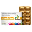 Healing Pharma - Healvital 10G Multivitamin Tablets For Men & Women With Natural Ginseng, Zinc, Biotin, Magnesium & Vitamin D3 For Daily Energy, Stamina & Immunity - 10 Tablets