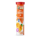 Vitamin C Effervescent Tablets - Tangy Orange Flavour - Boost Immunity - Supports Energy - Antioxidant - Skin Care for Men and Women - 10 Tablets (Pack of 1)