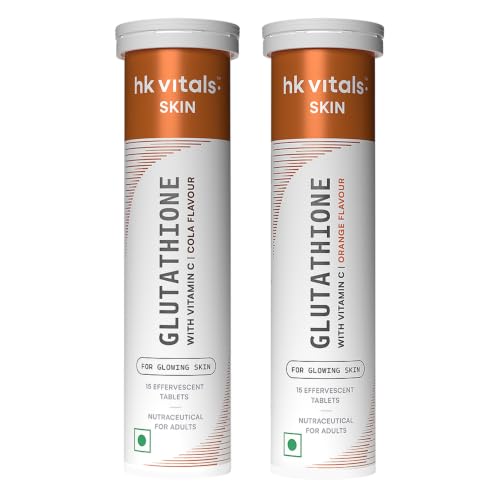 hk vitals Glutathione, Cola & Orange, 2 x 15 Effervescent Tablets