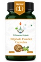 Triphala Capsules 500mg | 60 Veg Capsules | Digestive Wellness & Gut Health Support | Plant-Based | Gluten Free & Non-GMO Pack of 1