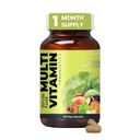 ZEROHARM Multivitamin+Probiotics for Men & Women | Plant-Based Daily Supplement with 25 Probiotic Strains | Boosts Immunity, Energy & Digestion | Whole Food Multivitamins & Minerals | 60 Veg Capsules
