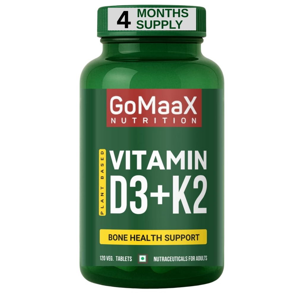 Vitamin D3 K2 MK7, 120 Veg Tablets
