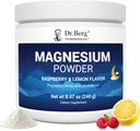 Dr. Berg Magnesium Glycinate Powder for Sleep, Relaxation, & stress Relief - 이제 비타민 D3 및 아연을 포함 - 맛있는 라즈베리 & 레몬 맛 (50 서빙) 마그네슘 분말 - 마그네슘 음료 분말