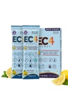 EC4 Sachet 10 x 12g | Electrolyte & Nutritional Health Supplement | With Vitamins C, E, D3, B12, Magnesium, Potassium, L-Arginine & L-Carnitine | Tangy Lemon (Pack of 3)