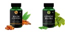 Haldi-oil-vegetarian-capsules, Ginkgo-biloba-vegetarian-capsules Combo | Convenient Nutrition & Wellness Routine | Multi-Product Pack