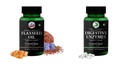 Flax-seed-oil-vegetarian-capsules, Digestive-enzymes-60-vegetarian-capsules Combo | Convenient Nutrition & Wellness Routine | Multi-Product Pack