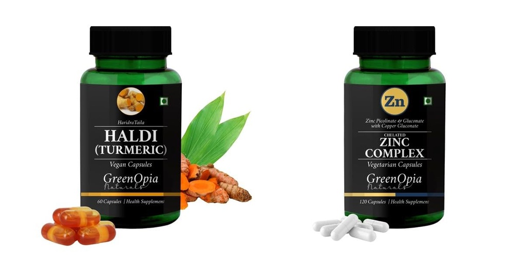 Haldi Oil Zinc Complex Wellness Daily Vitality |60 CAPSULES