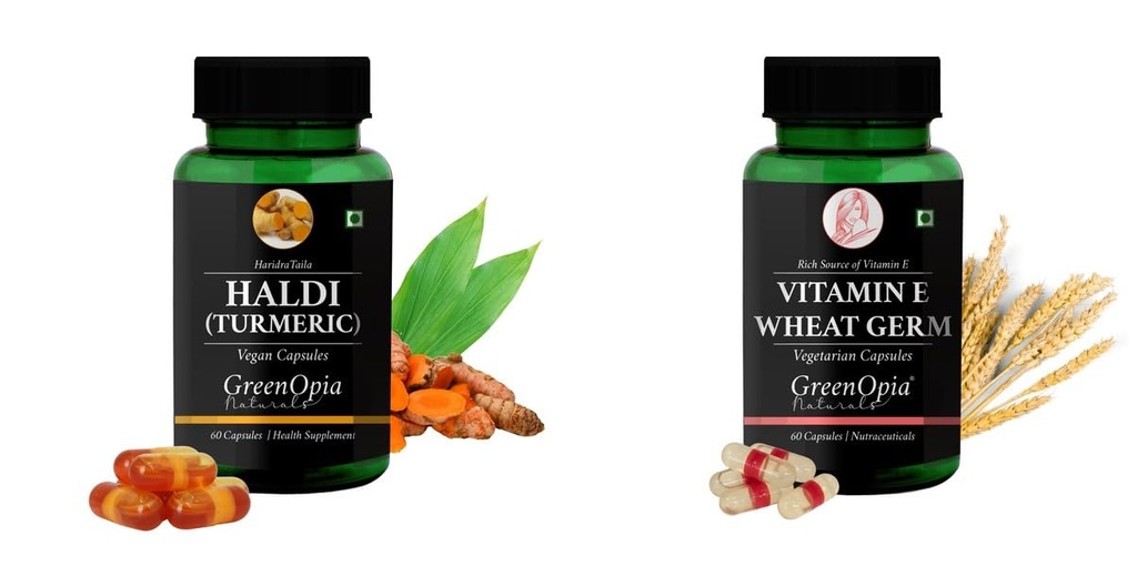 Haldi Oil Vitamin E Wheat Germ Wellness Daily Vitality |60 CAPSULES