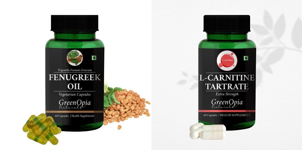 Fenugreek Oil L Carnitine Wellness Daily Vitality |60 CAPSULES