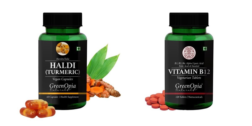 Haldi Oil Vitamin B12 Tablets Wellness Daily Vitality |60 CAPSULES