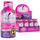 Vitamin Energy Mood+ Energy Shot – Tropical Berry – 100% DV B-Vitamins & 260mg Plant-Based Caffeine – Zero Calories, Sugar-Free, Vegan, Non-GMO – Mood & Energy Support – 1.93 fl oz, 12-Pack