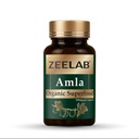 Zeelab Organic Superfood Amla Capsules | 500mg Pure Emblica Officinalis Extract | Natural Vitamin C & Antioxidant Supplement for Immunity, Digestion, Skin, Hair & Overall Wellness – 100 Veg Capsules