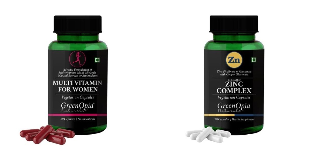 Multivitamins For Women Zinc Complex Wellness Daily Vitality |60 CAPSULES