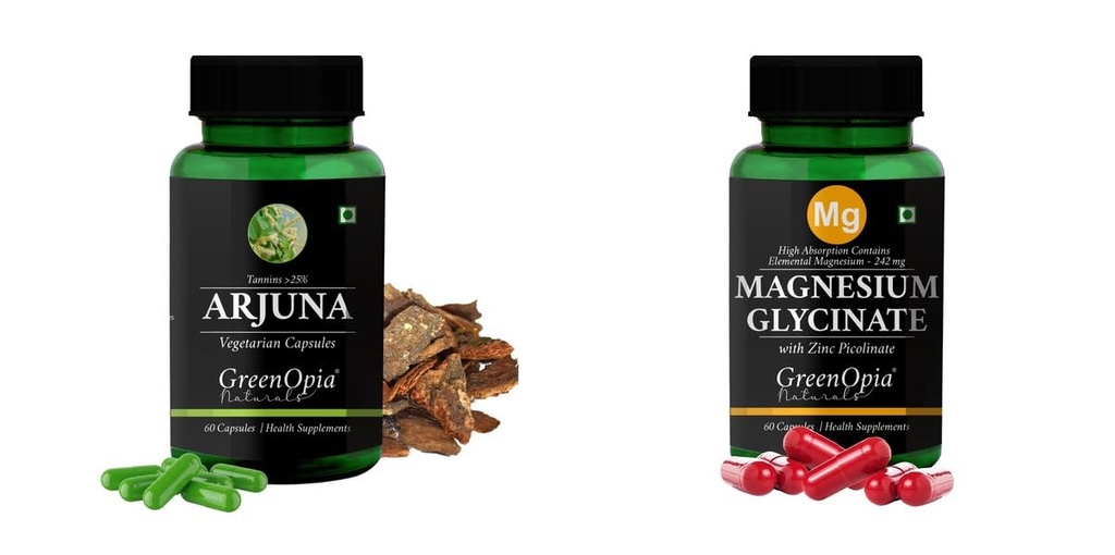 Arjuna Magnesium Glycinate Zinc Wellness Daily Vitality |60 CAPSULES