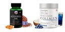 Flax Seed Oil Marine Collagen Peptides Powder Blueberry Wellness Daily Vitality |60 CAPSULES