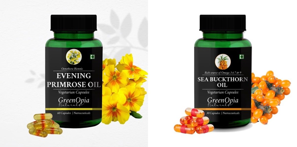 Evening Primrose Oil Sea Buckthorn Wellness Daily Vitality |60 CAPSULES