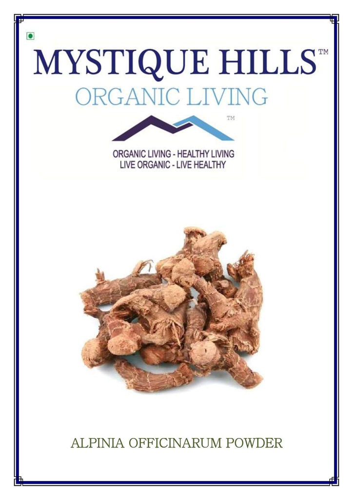 Mystique Hills Organic Alpinia officinarum Powder, 200 g