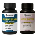 Herbal Multivitamin (30 Capsule) & Herbal Liver Detox (30 Capsule) Combo | Daily Nutrition & Liver Care Support