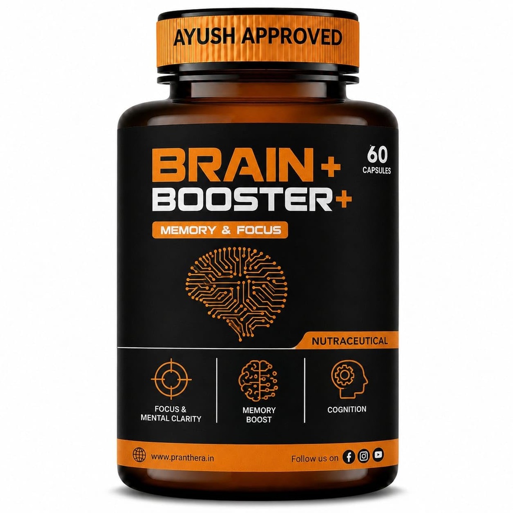 Brain Booster+ Memory & Focus Supplement, 60 Capsules