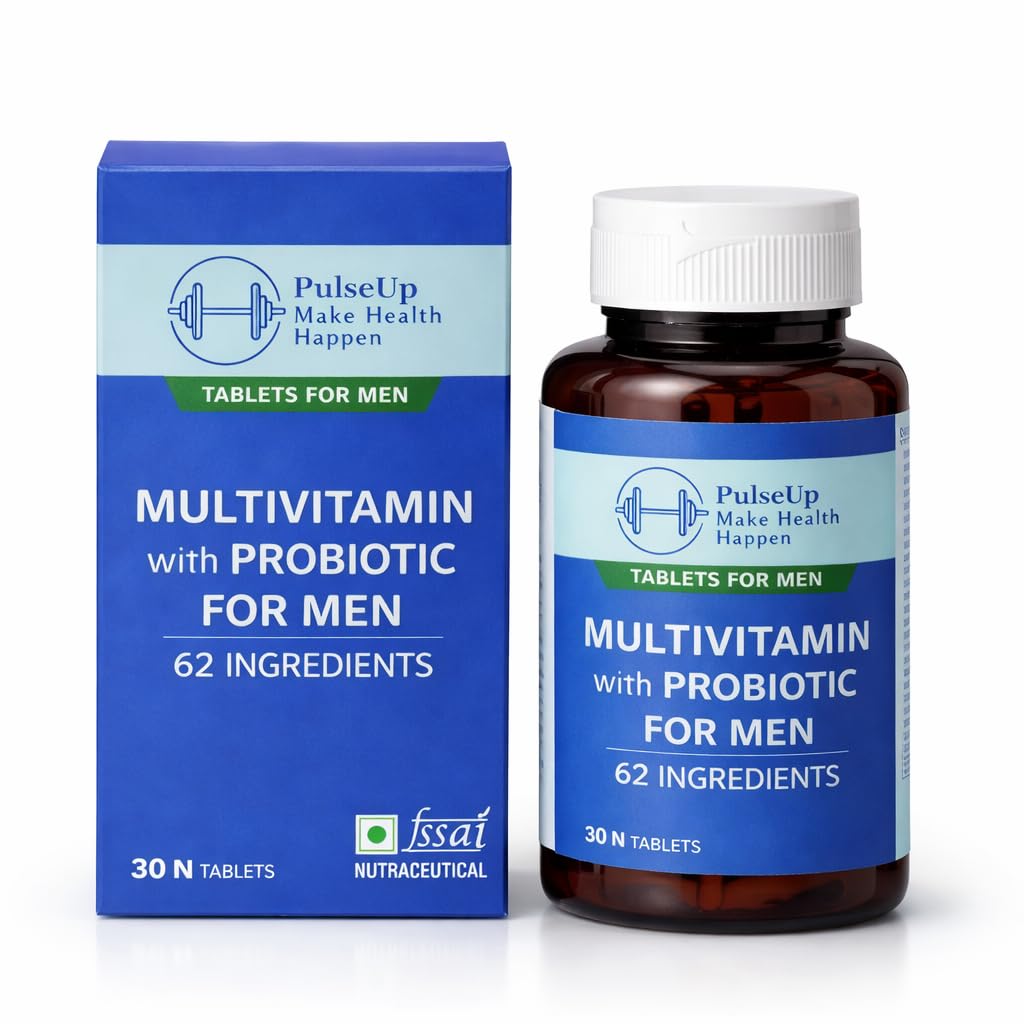Multivitamin for Men with Probiotic | 62 Ingredients with Vitamins, Minerals & Herbal Extracts | Daily Energy, Immunity & Active Lifestyle Support | 30 Tablets