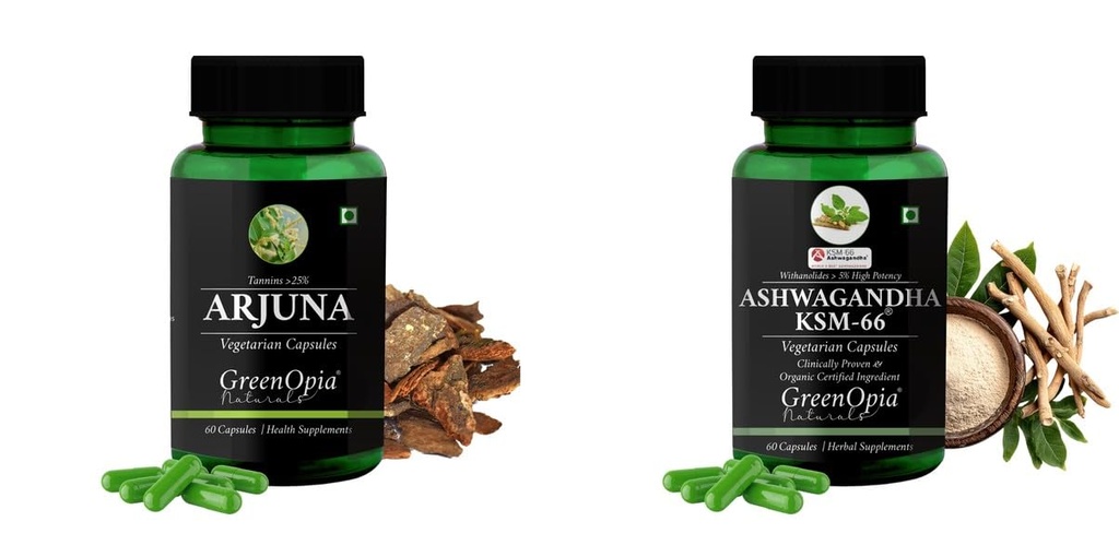 Arjuna Ashwagandha KSM66 Wellness Daily Vitality |60 CAPSULES