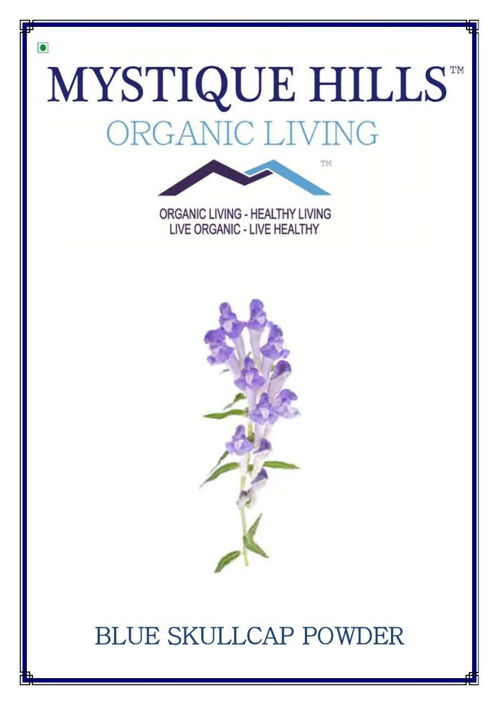 Mystique Hills Organic Blue Skullcap powder100 g