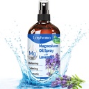 Magnesium olja spray för sömn, ren magnesium för fötter, tande ömma muskler och avkopplande, vanligt, ultra koncentration med lavendel-200ML