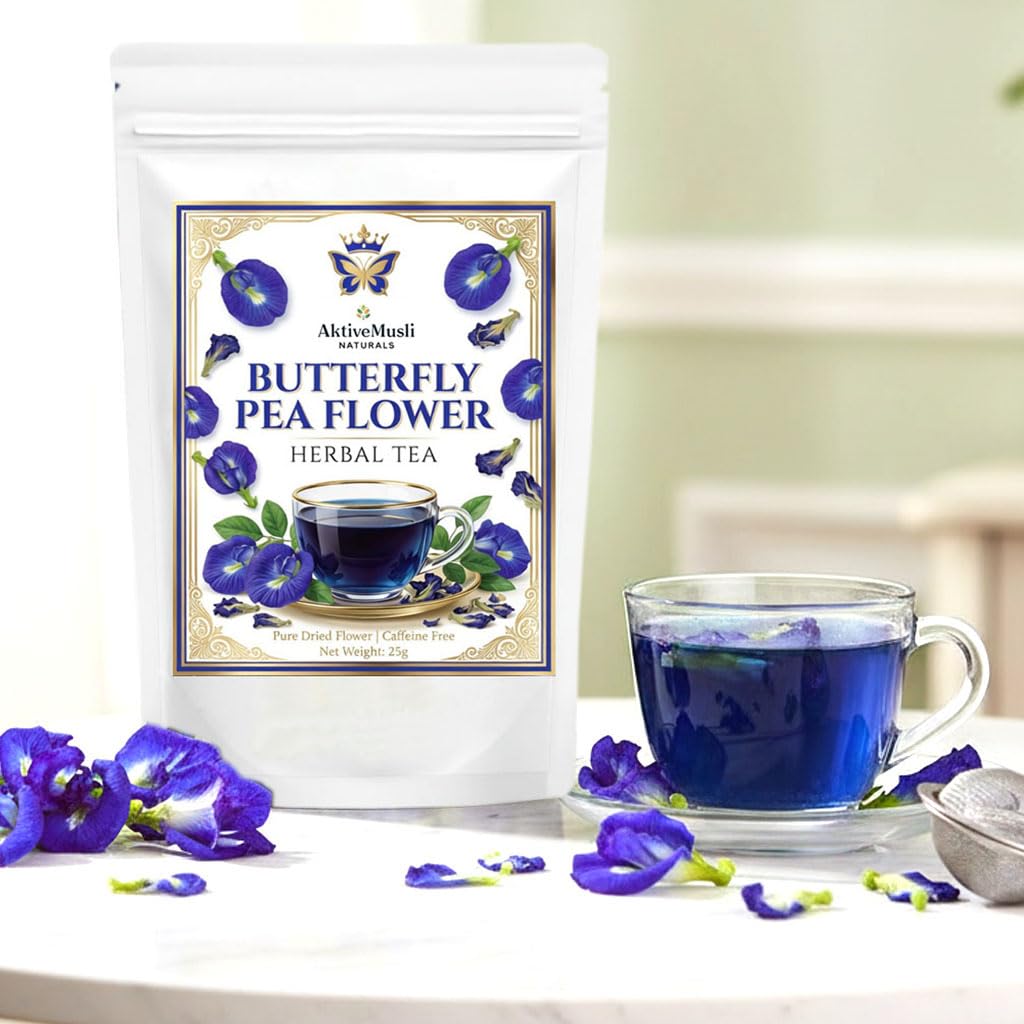 Butterfly Pea Flower Tea Sundried, Antioxidant & Caffeine Free Exotic Herbs Tea